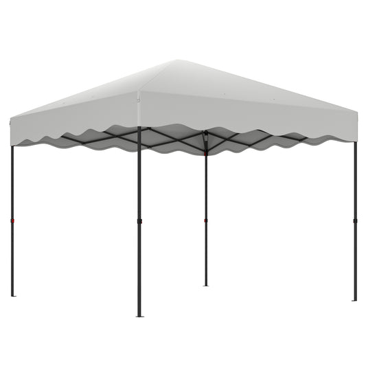 Outsunny Carpa Plegable Pop-up Gazebo 3x3 M Con Protección Uv 50+ Blanco_0