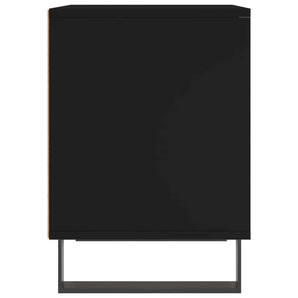 Mesitas De Noche 2 Uds Madera De Ingeniería Negro 40x35x50 Cm_4