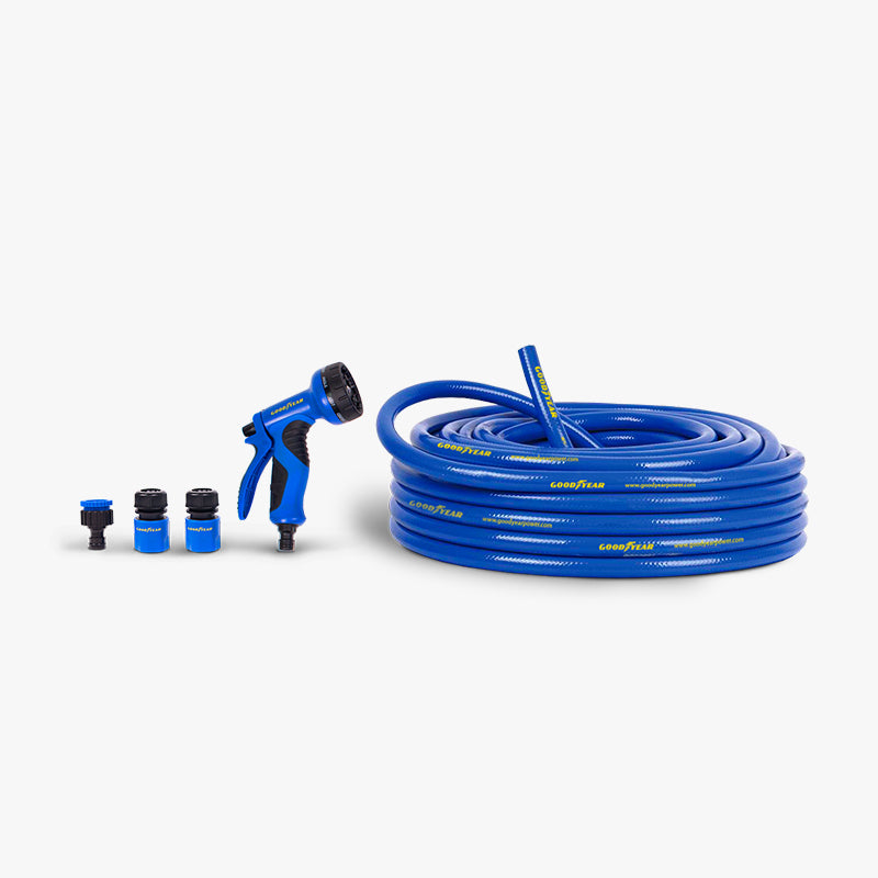 Goodyear Manguera Enrollable 15m Pvc Reforzado De 3 Capas, Anti Uv_0