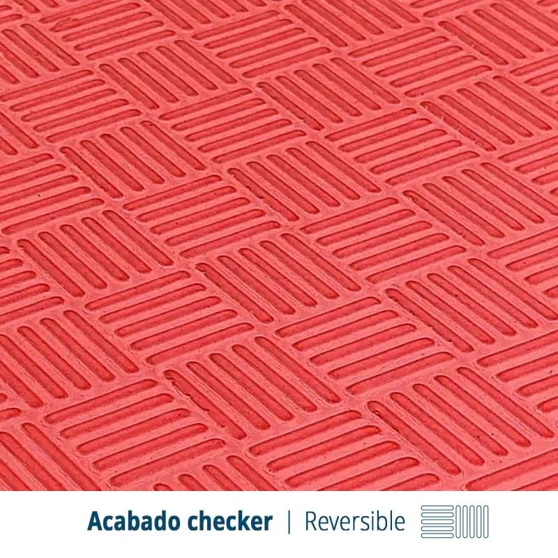 Artatami® Tatami Puzzle 1x1x25 Mm Rojo - Negro Pack Ahorro【12 Unidades】gimnasios - Fitness - Pilates - Yoga_3