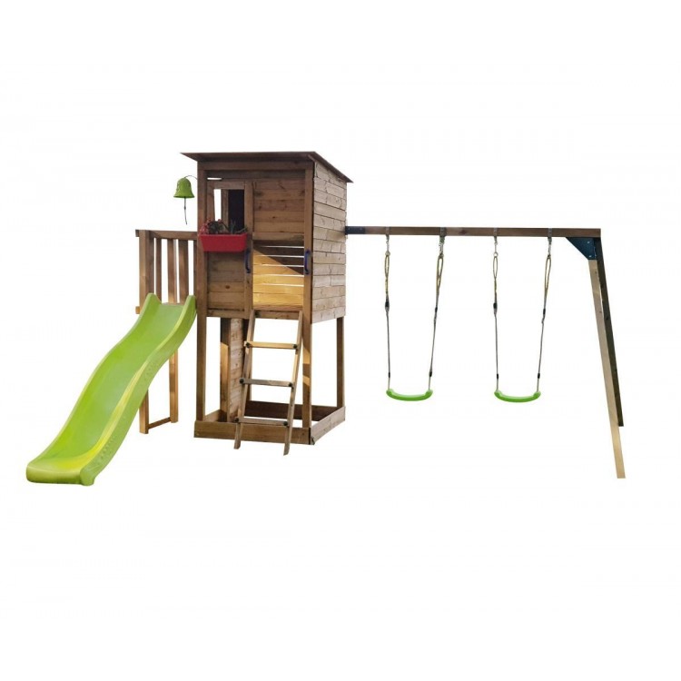 Parque Infantil Masgames Taga L Con Columpio Pared De Escalada._0