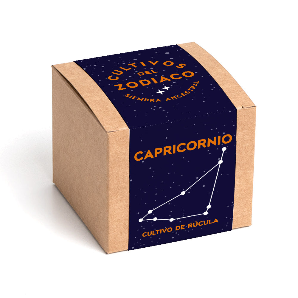 Cultivos del Zodiaco – Capricornio, Kit de Cultivo con Semillas de Rúcula - Resetea_0