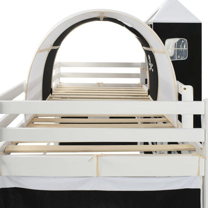 Vidaxl Cama Alta Para Niños Tobogán Y Escalera Madera Pino 97x208 Cm_3