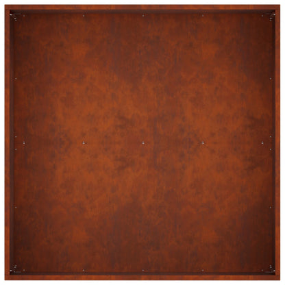 Macetero De Jardín Oxidado 60 X 60 X 40 Cm Acero Oxidado_4
