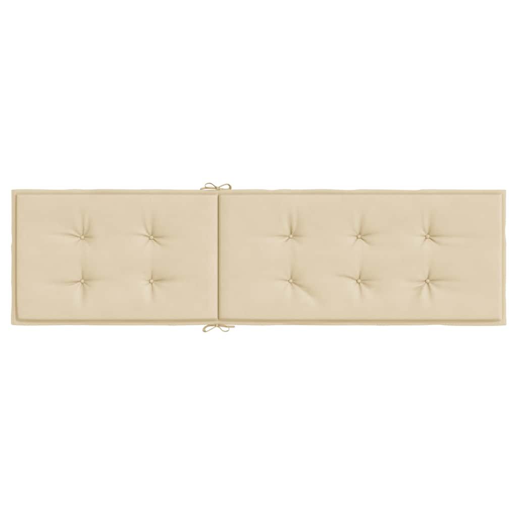 Vidaxl Cojín Para Tumbona Beige (75+105)x50x4 Cm_4