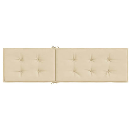 Vidaxl Cojín Para Tumbona Beige (75+105)x50x4 Cm_4