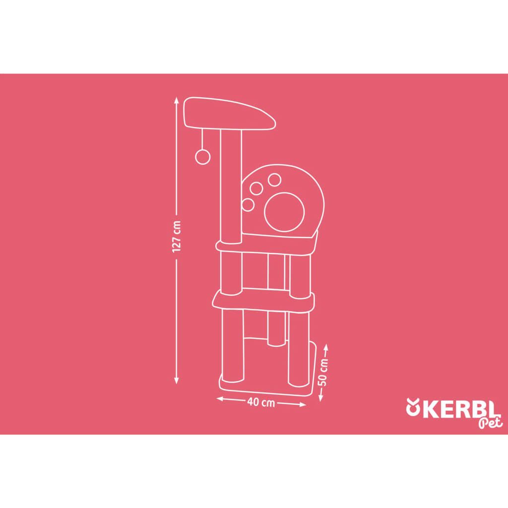 Kerbl Poste Rascador Para Gatos Planet X Marrón Y Beige 127 Cm_2