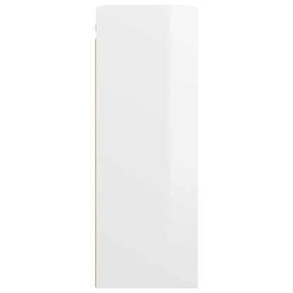 Armario De Pared Colgante Blanco Brillante 69,5x32,5x90 Cm / Vetonek_2