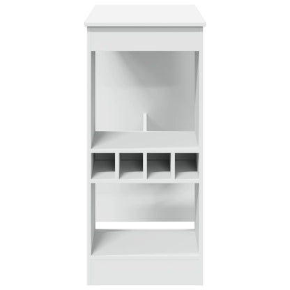 Mesa Alta Con Estantes Madera Ingeniería 90x47,5x103,5 Cm_3
