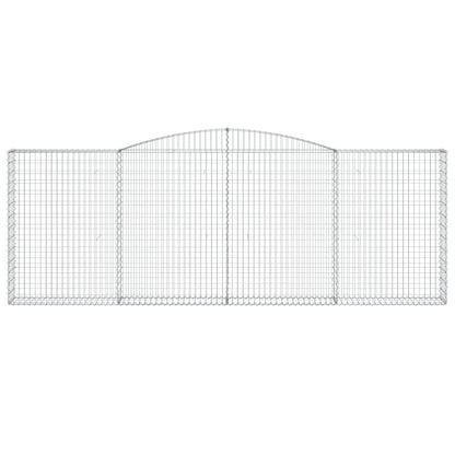 Cestas De Gaviones 3 Uds Forma De Arco Hierro 400x30x140/160 Cm_3