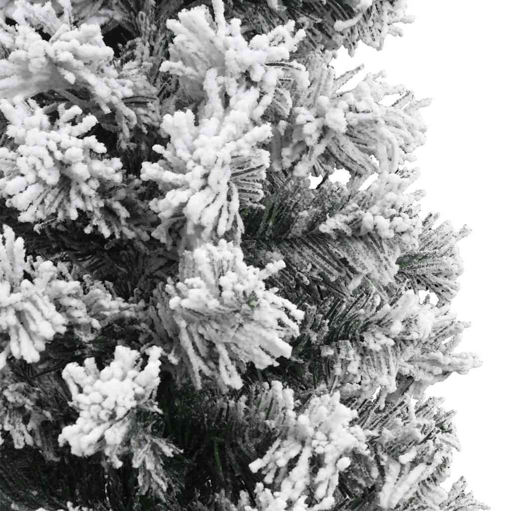 Vidaxl Árbol De Navidad Artificial Verde Con Nieve Pvc 210 Cm_4