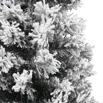 Vidaxl Árbol De Navidad Artificial Verde Con Nieve Pvc 210 Cm_4