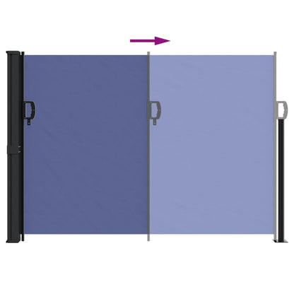 Vidaxl Toldo Lateral Retráctil Azul 140x600 Cm_4