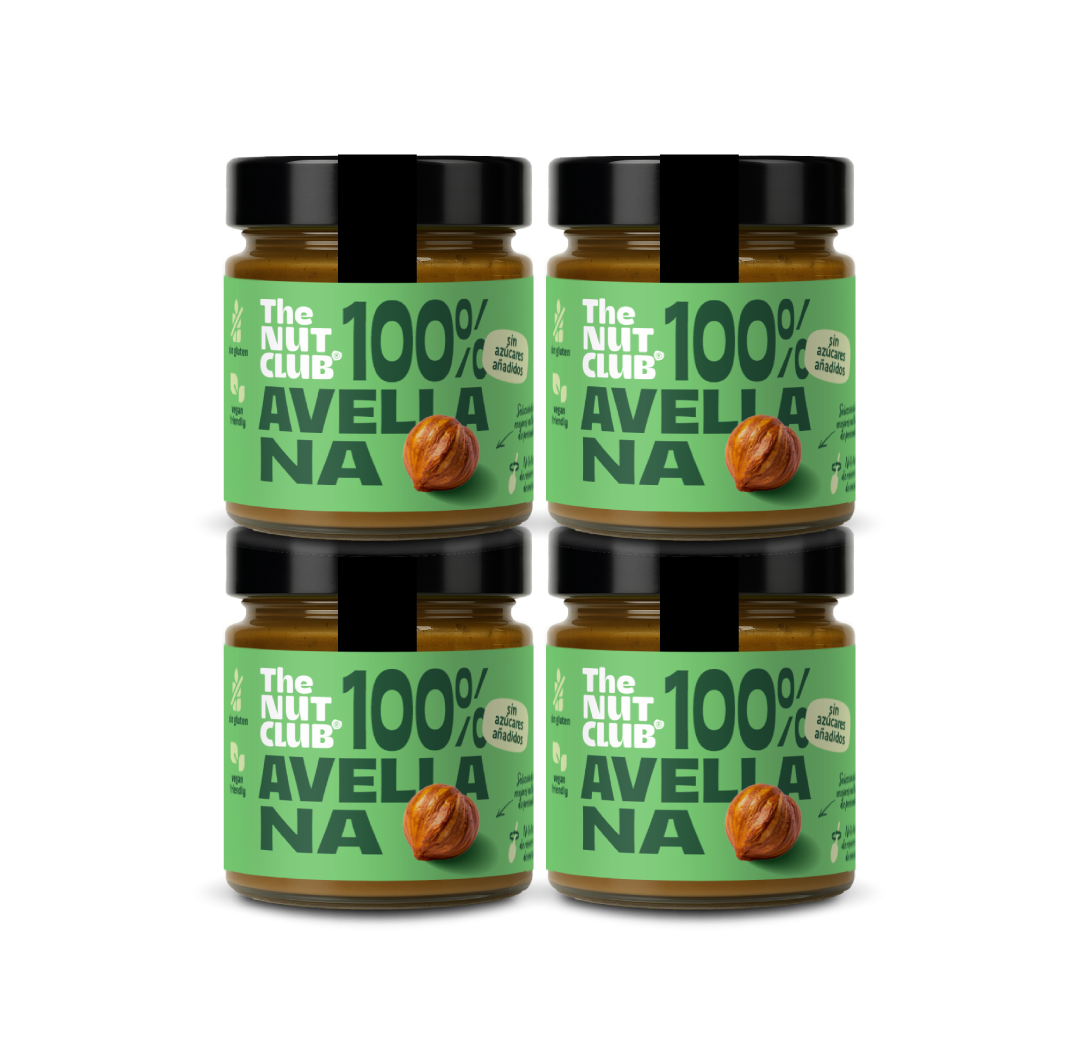 Pack 100% avellana crujiente nacional 4 uds The Nut Club 1080g_0