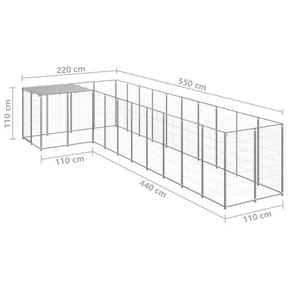 Perrera Plateada 7,26 M² Acero_5