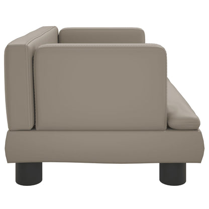 Cama Para Perros De Cuero Sintético Color Capuchino 60x40x30 Cm / Vetonek_4
