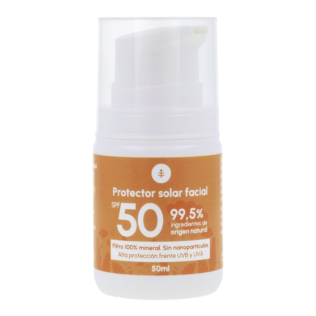 Crema de protección solar facial 100% mineral SPF50 Planeta Huerto 50 ml