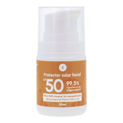 Crema de protección solar facial 100% mineral SPF50 Planeta Huerto 50 ml