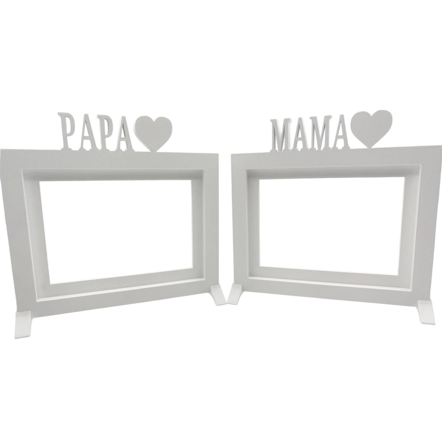 Marco De Fotos Mesa O Pared Modelo Papa 24x22.5cm Para Fotos 15x20cm Blanco_3