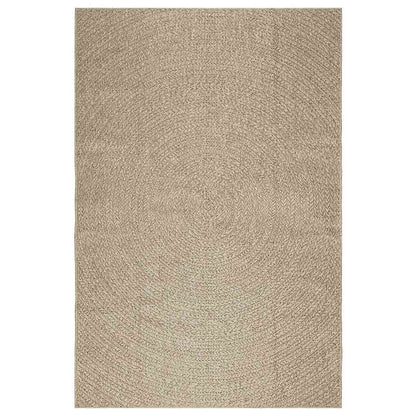 Vidaxl Alfombra Zizur Aspecto Yute Interior/exterior Beige 160x230 Cm_0