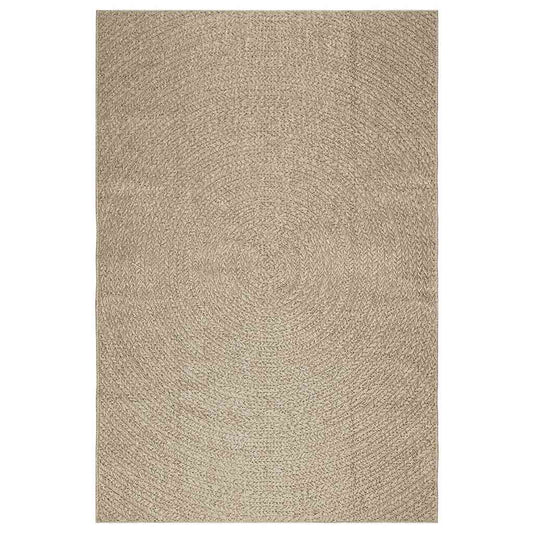 Vidaxl Alfombra Zizur Aspecto Yute Interior/exterior Beige 160x230 Cm_0