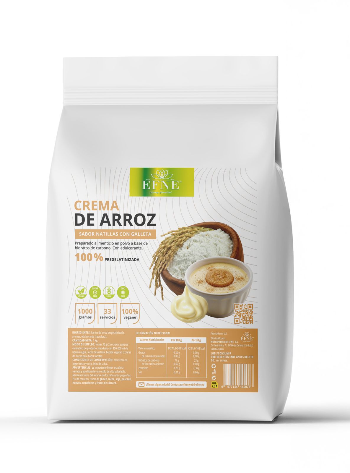 Crema De Arroz Natillas Con Galletas Efne_0