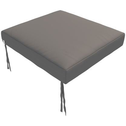 Outsunny Juego De Cojines Para Sillas De Comedor De 6 Piezas 46x42x7 Cm Gris_4