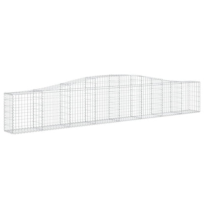 Cestas De Gaviones 6 Uds Forma De Arco Hierro 400x30x60/80 Cm_2