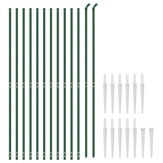 Cerca De Alambre Con Pinchos De Anclaje Verde 1,4x25 M / Vetonek_0