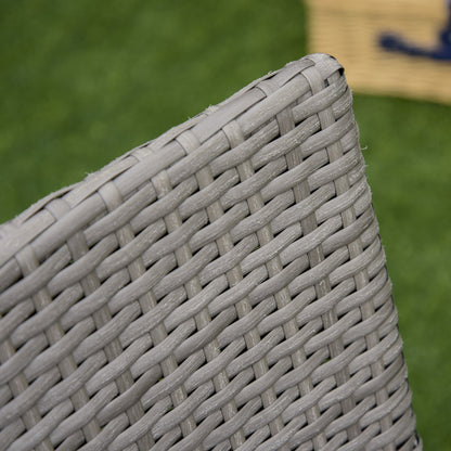 Outsunny Conjunto Muebles Para Exterior Con 1 Mesa 2 Sillas Con Cojines Gris_3