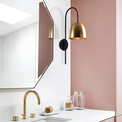 Aplique De Pared, Metal , Negro vintage, 16x24x57, Casquillo E 27 Max 40 W_5
