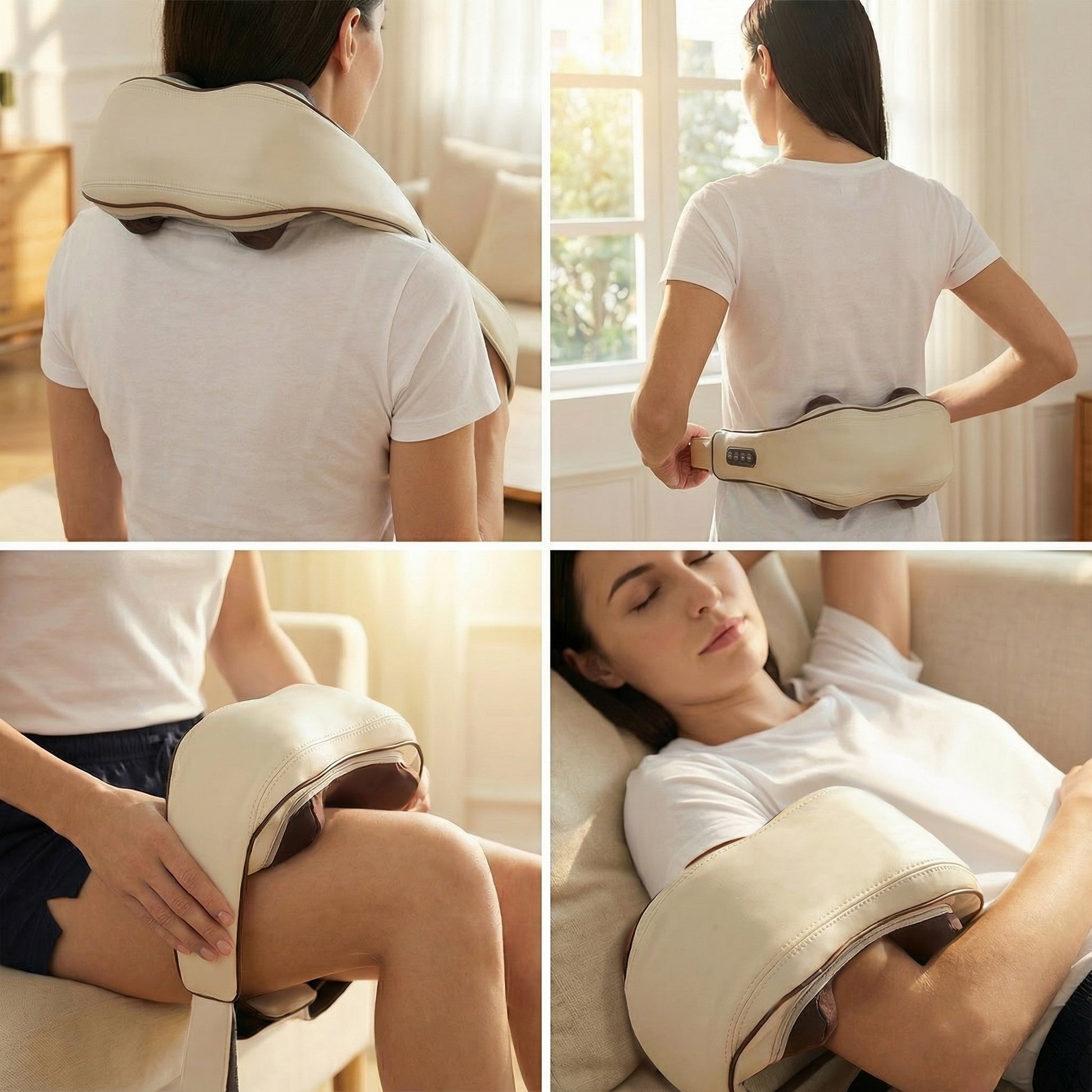 Masajeador Shiatsu De Cuello Y Hombros Con Calor – Masaje Profundo De Nuca, Espalda_5