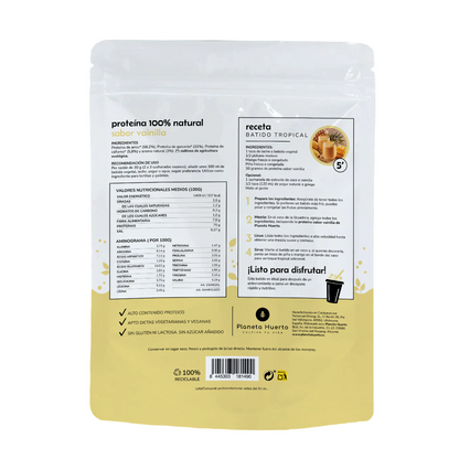Proteína vegetal Eco 75% vainilla Planeta Huerto 500 g