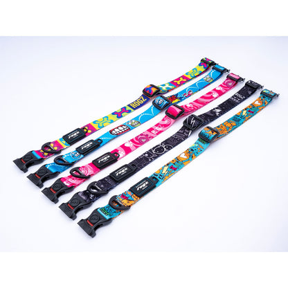 Collar Para Perro, Modelo Fusion De Rogz, Estampado Graffiti Azules. Talla Xl (39-64kg)_4