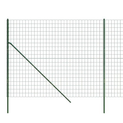 Cerca De Alambre De Acero Galvanizado Verde 1,6x10 M / Vetonek_4