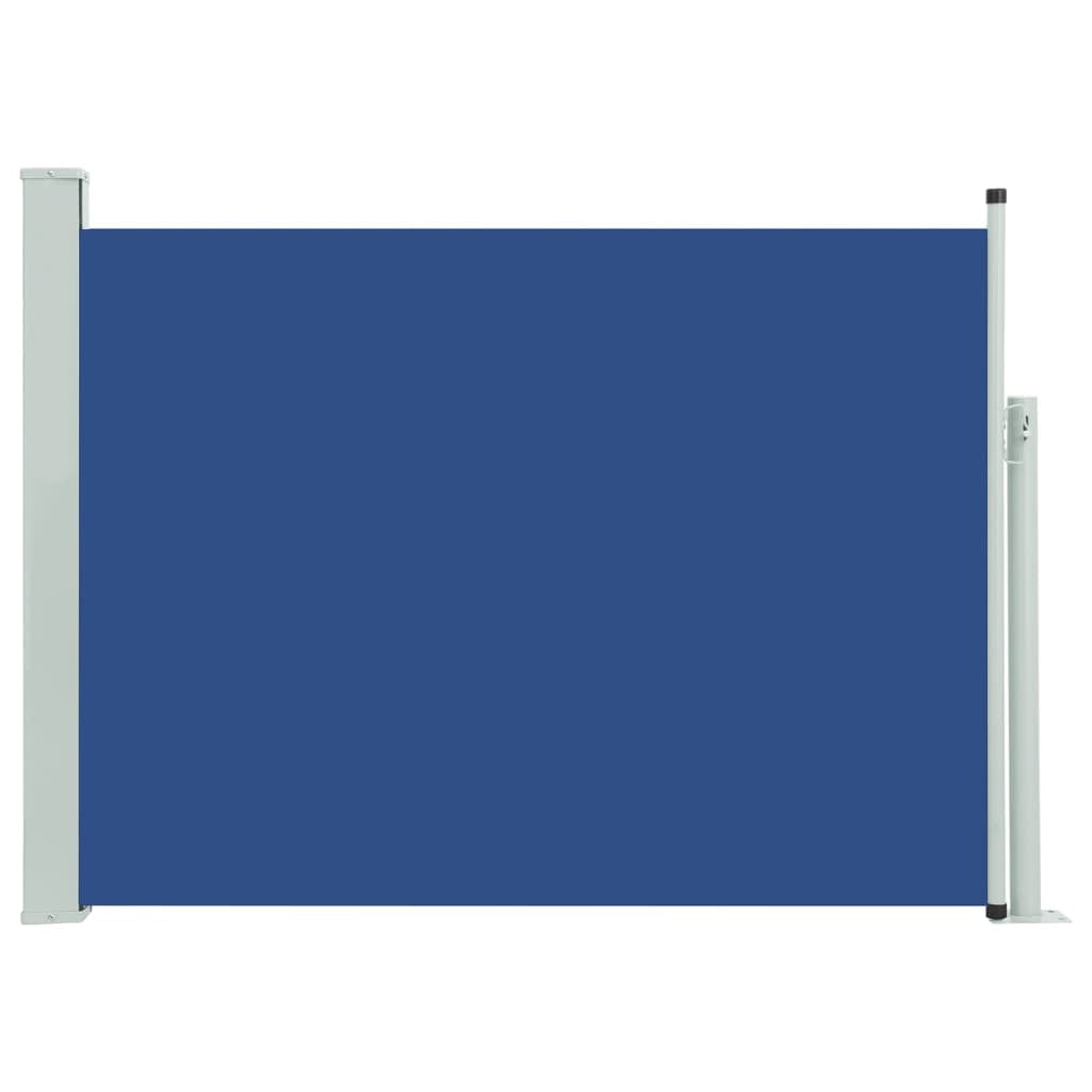 Vidaxl Toldo Lateral Retráctil Para Patio Azul 117x500 Cm_0