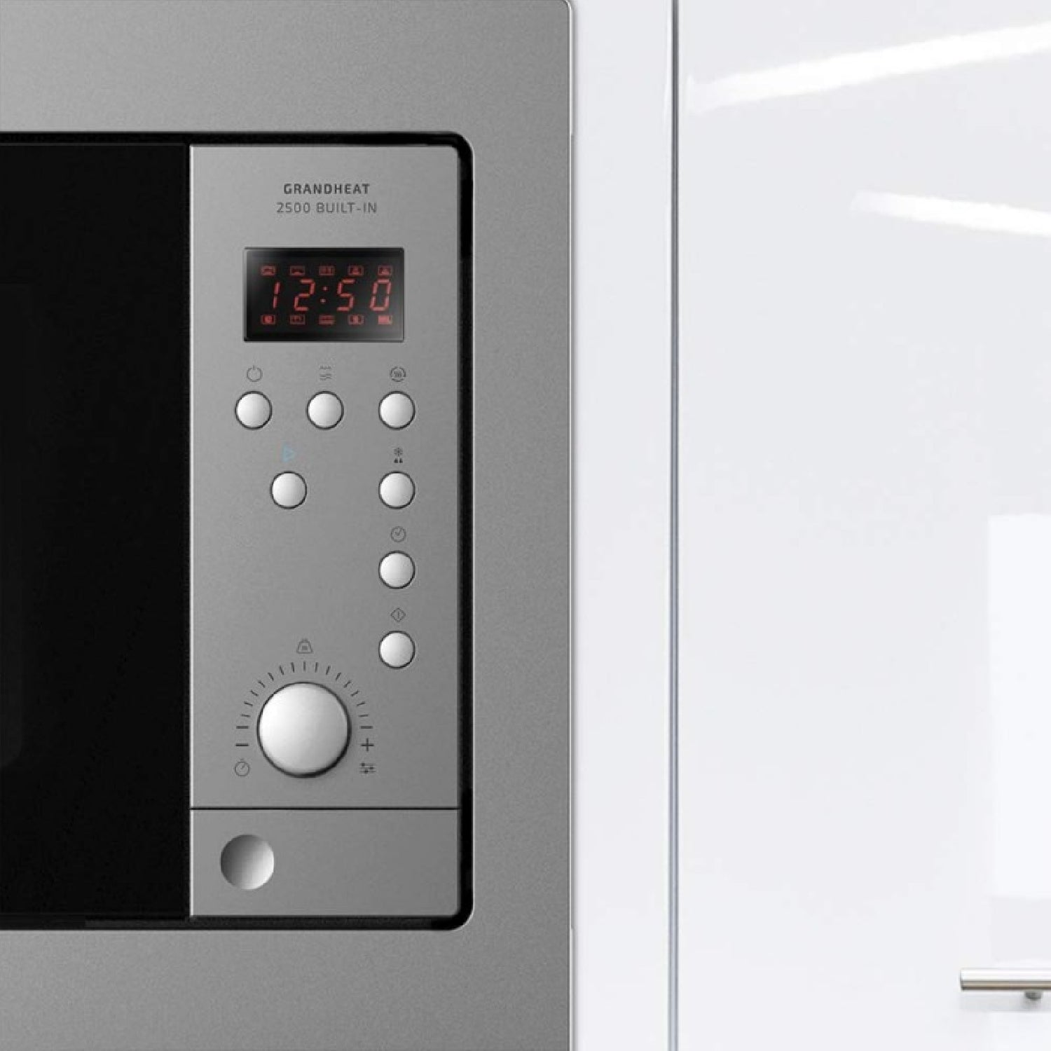 Microondas Encastrable Digital Grandheat 2500 Built-in Steelblack. 900w, Integrable, 25 Litros, Grill, Quick Start, 8 Funciones Preconfiguradas, Tem_4