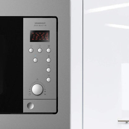 Microondas Encastrable Digital Grandheat 2500 Built-in Steelblack. 900w, Integrable, 25 Litros, Grill, Quick Start, 8 Funciones Preconfiguradas, Tem_4