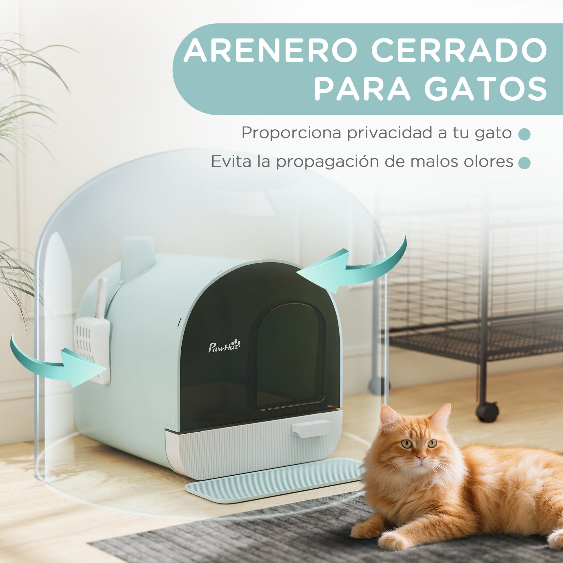Pawhut Arenero Cerrado Para Gatos_4