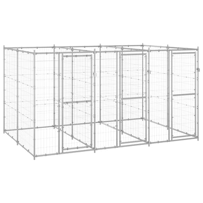 Perrera De Exterior De Acero Galvanizado 7,26 M²_1