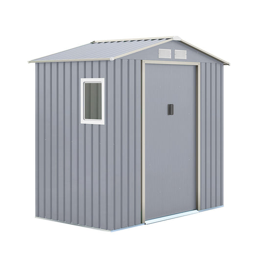 Caseta Metálica High Door Córcega Gris - Resistente Y Funcional 2,13x2,05x1,27 M / Multicolor_0