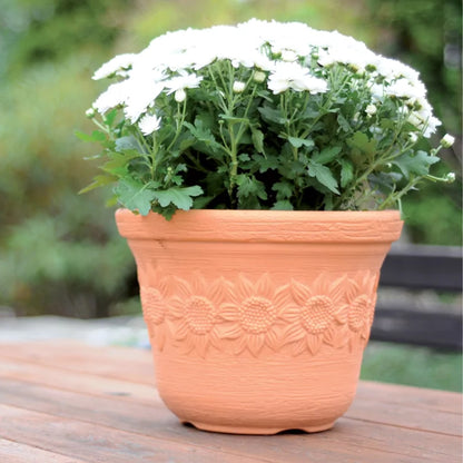 Maceta Sunny 22l., Dimensiones (mm) 400x400x307, Color Ladrillo_2