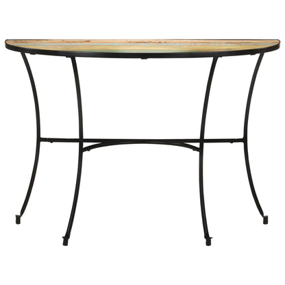 Mesa Auxiliar De Madera Maciza Reciclada 110x40x77 Cm_0