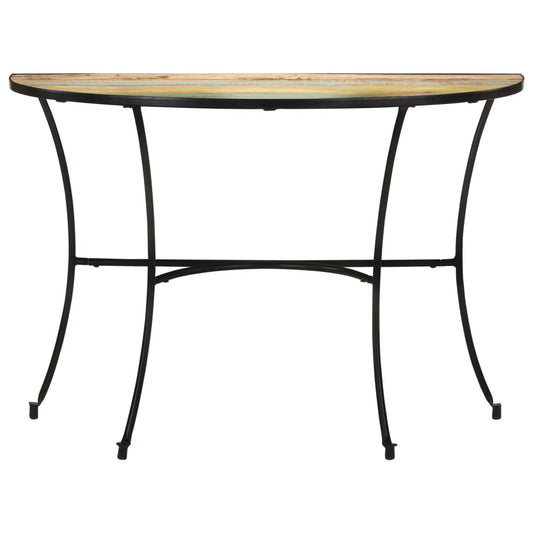 Mesa Auxiliar De Madera Maciza Reciclada 110x40x77 Cm_0