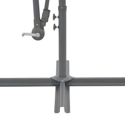 Vidaxl Sombrilla Voladiza Con Poste De Aluminio Negra 300 Cm_4