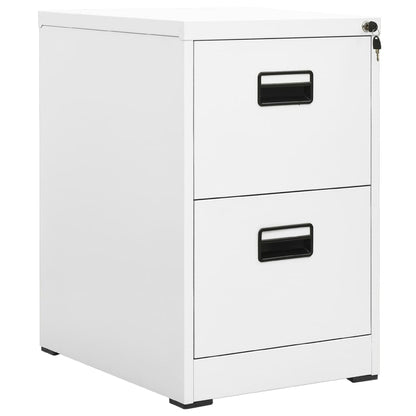 Armario Archivador De Acero Blanco 46x62x72,5 Cm_0