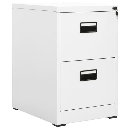 Armario Archivador De Acero Blanco 46x62x72,5 Cm_0