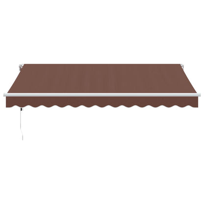 Toldo Retráctil Automático Marrón 350x250 Cm_2