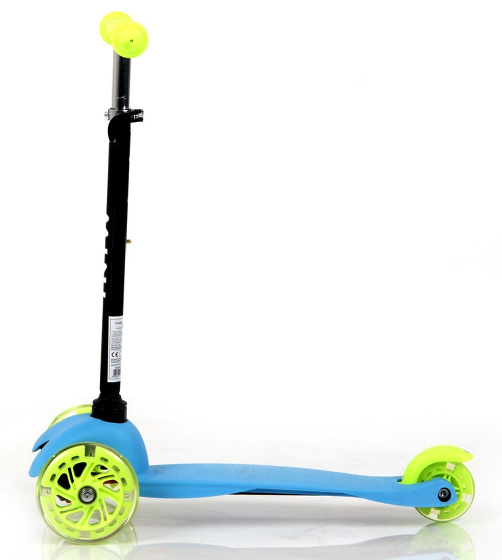 Patinete Infantil Con Luces En Las Ruedas Mini Blue+green_2
