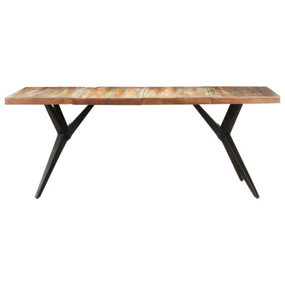 Mesa De Comedor De Madera Maciza Reciclada 200x90x76 Cm_0
